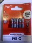 Milwaukee Tool 48-32-4601 Shockwave In Phillips No. Impact Duty Power Bit, New. Price: $9.70.