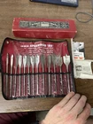 Irwin Speedbor 8813-R 16PC 1/4"-1 1/2" Wood Boring Drill Bit Set Vintage Used. Price: $45.00.