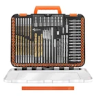 Enertwist Drill Set, 112-PIECES 1/4" Hex Shank Impact Driver And Screwd New. Price: $52.70.