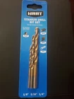 Hart 3PC Titanium Drill Bit Set 1/8", 3/16", 1/4" For Wood, Metal, Pvc HADT01 New. Price: $7.52.