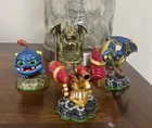 Set 4 Skylanders Spyro Adventure Wrecking Ball, Drobot, Dragons Peak, Drill Used. Price: $29.00.