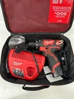 Milwaukee 2408-20 M12 12V Volt Cordless 3/8" Hammer Drill Driver Kit Used. Price: $94.99.