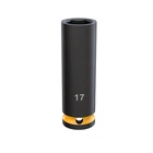 Klutch 1/2IN.-DRIVE 6-POINT Chrome Molybdenum Deep Impact Socket, Metric, 17MM New. Price: $14.49.