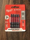 Milwaukee 48-32-4685 Shockwave Impact Duty 2" Power Bits, T25 Torx (5 Pack) New. Price: $12.50.