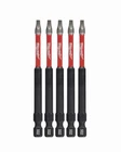 Milwaukee Tool Shockwave 3-1/2" Impact Square Recess #2 Power Bits (5 Pk) New. Price: $15.99.