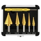 Comoware Step Drill Bit Set 5-PIECE Titanium-coated With Automatic Center Pun... New. Price: $32.90.