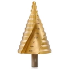 Zelcan Large Hss Spiral Groove Step Drill Bit, 12 Sizes Titanium High Speed Stee New. Price: $53.37.