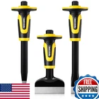 Rock Chisel Set, Firecore 3PCS Masonry With Hand Guard, Heavy Duty Point New. Price: $62.63.