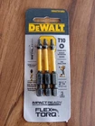 Dewalt T10 Power Bit 2-1/4 Flextorq 3PK DWA2TX10IR3 New. Price: $7.99.