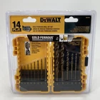 Dewalt 14PC Gold Ferrous Drill Bit Set Pilot Point General Purpose DW1169 New. Price: $9.95.