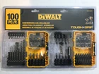 New Dewalt DWAF100SET Toughgrip 100-PIECE Shank Screwdriver And Drilling Bit. Price: $25.00.