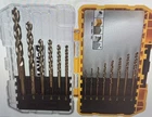 Dewalt, 14 Piece, Pilot Point, Industrial Grade, Cobalt, Drill Bit Set New. Price: $42.99.