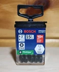 Pack-bosch ITPH2215 In. Phillips #2 Impact Tough Screwdriving Power Bits New. Price: $14.98.