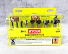 Ryobi 8PC Forstner Bit Set Woodworking (A9FS8) Open Box. Price: $22.95.