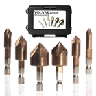 6 Pcs M35 Cobalt Countersink Drill Bit Set For Metal With Case 82 Degree 1/4'... New. Price: $29.34.