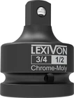 Lexivon 3/4-INCH Impact Socket Adapter, 3/4" Female 1/2" Reducer Chrome New. Price: $21.87.
