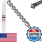 Keewaki 1-1/8" 15" Sds Max Cross-tip Rotary Hammer Drill Bit Upgraded Heat-t New. Price: $49.30.