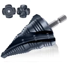 Macxcoip Four Sprial Flute M35 Cobalt Step Drill Bit, 1/4-1-3/8 Ultra Tiain C... New. Price: $67.34.
