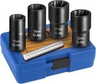 5PCS Lug Nut Remover, 1/2-INCH Drive Bolt Extractor Set, Easy Out Ungraded. Price: $59.50.