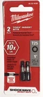 Milwaukee 48-32-4436 Shockwave Torx T25, 1 In. Insert Bit (2 Pk) New. Price: $12.99.