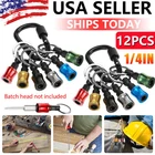 12PCS 1/4" Hex Shank Quick Release Keychain Screwdriver Drill Bit Holder Set New. Price: $13.55.