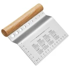 Dough Bench Scraper Cutter Chopper Stainless Steel Blade New Kitchen Pastry Tool. Price: $20.89.