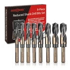 Angelsword 8 Pack Reduced Shank Drill Bit Set, M2 High Speed A. 9/16-1 Inch New. Price: $63.77.