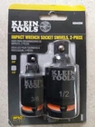 Klein Tools 65842SW Impact Wrench Socket Swivels Piece 3/8 & 1/2 New Sealed. Price: $19.99.