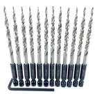Tapered Drill Bits Wood #8 11/64 12 Pc Set Ftg RPLV2 Same Size Replacement New. Price: $74.99.