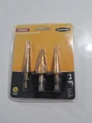 Warrior 3PC Titanium Step Drill Bits #91616 New Sealed. Price: $12.00.