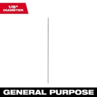 Milwaukee 1/8 In. X 12 Aircraft Length Drill Bit 3-FLAT Shank New. Price: $9.59.