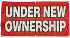 4LESS 2X4 Ft Under New Ownership Banner Vinyl Alt Sign - Fabric Rb Red. Price: $25.99.
