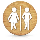 Jetec Wooden Bathroom Sign Unisex Restroom Rustic Men's And 7.9 Inches, New. Price: $11.94.