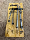 Dewalt DW5204 4-PIECE Rock Carbide Hammer Drill Bit Set, 3/16" 1/4" 5/16 & 3/8" New. Price: $20.00.
