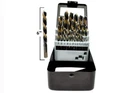 29PC Left Hand Industrial Black & Gold Drill Bit Set 135 Degree Split Point New. Price: $59.95.