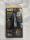 Klein Tools QRST14 Quick-release Spiral Flute 3/16"-7/8" Step Drill Bit New. Price: $19.99.