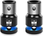 Blackrobot 2PCS Impact Bit Holders 1/4 Inch Square Drive To Hex New. Price: $11.67.