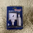 (3 Pcs) Westward 29VX11 Hole Saw Kit Built In Arbor New. Price: $15.00.