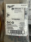 Milwaukee 48-32-4159 Shockwave In. Impact Slotted 9/32 Power Bits (25PK) New. Price: $34.95.