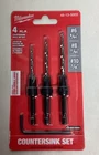 Milwaukee 48-13-5003 #6/#8/#10 Steel Countersink Drill Bit Set Piece New. Price: $19.99.