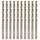 3MM Cobalt Drill Bits Hss M35 Twist 10 Pack For Hard Metal Stainless Steel New. Price: $19.99.