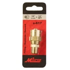 Milton S617 Reusable Brass Air Hose Fitting X 1/4" Mnpt 5/8" Od New. Price: $10.50.