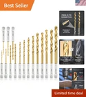 Amoolo 16-PIECE Titanium Impact Hex Drill Bit Set Versatile & Durable New. Price: $19.10.