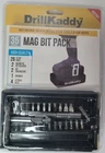 Drillkaddy Mag Bit Pack Set 35 Piece Under Storage Drawer New Sealed. Price: $21.99.