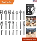 1/8'' Shank Rotary Bit Set For Engraving And Carving - 20 Unique Shapes New. Price: $22.99.