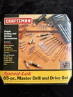 Sears Craftsman Usa 85PC Speed-lok Master Drill And Drive Set 26185 Used. Price: $119.99.
