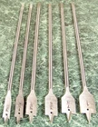6PC 12 Inch Wood Spade Drill Bit Set Flat Paddle Blade Extra Long BIG1" Diameter New. Price: $19.99.