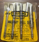 Craftsman 6709 Masonry Drill Bit Set Nos Usa Made Carbide Tipped Vintage-rare New. Price: $89.99.