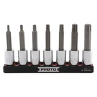 Proto J4990R7SAE Socket Bit SET,,3/8" DRIVE,7 Pieces 56JT35 New. Price: $191.87.