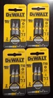 Dewalt 4PC Lot Of Max Fit T10 Magnetic Torx Bits Brand New. Price: $9.99.